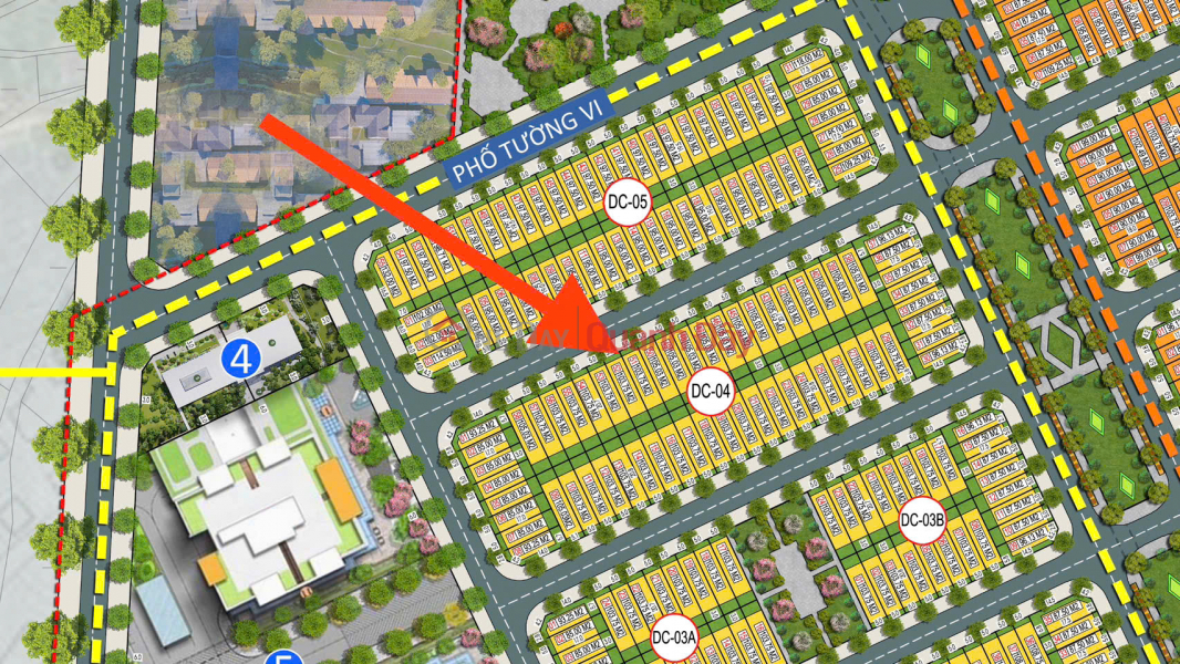 Owner needs to sell land lot DC04-51 - Cau Truc Song Cong Urban Area - Northwest direction - 103.75m2. 1.7 billion Sales Listings