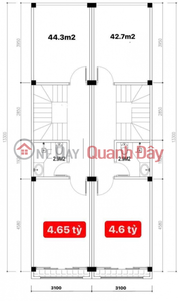 Nhà 5 tầng đẹp giá rẻ Vân Canh, diện tích 44m, đường 2.5m, 30m ra ô tô, gần đường 422b. giá 4,x tỷ Niêm yết bán