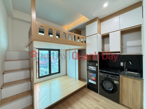 (Extremely rare) Newly opened 25m2 luxury bunk bed apartment in lane 124 Khuong Trung - Private washing machine _0