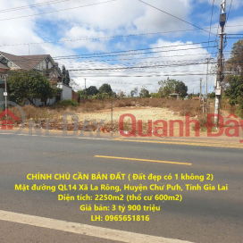 OWNER NEEDS TO SELL LAND On National Highway 14, Ia Rong Commune, Chu Puh District, Gia Lai Province _0