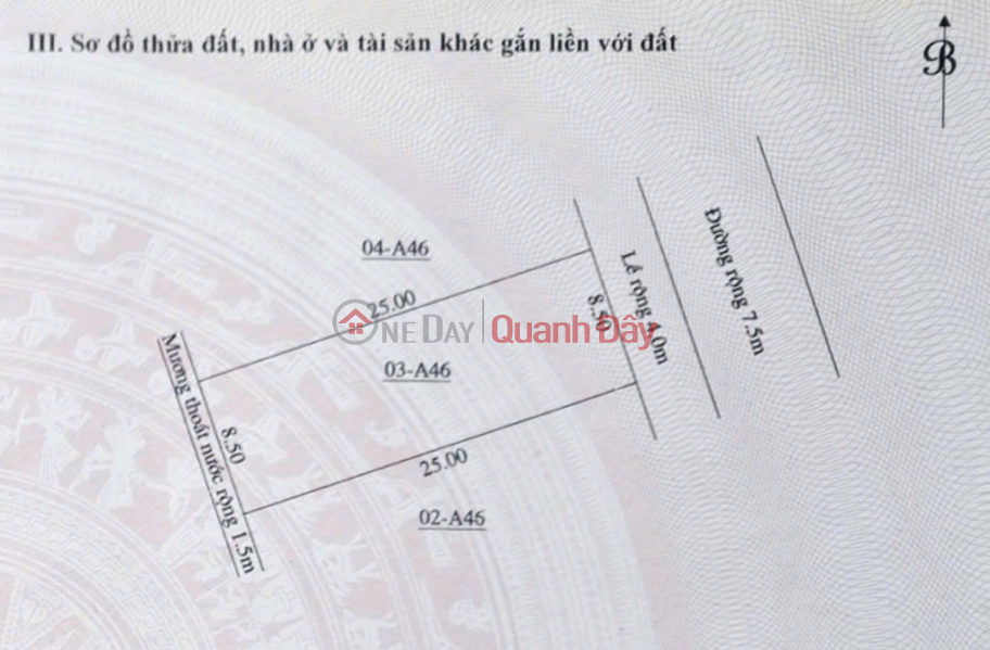 OWN A PLOT OF LAND IN DUY HAI RESETTLEMENT AREA PHASE 1 FOR ONLY 17 MILLION VND., Vietnam Sales đ 3.83 Billion