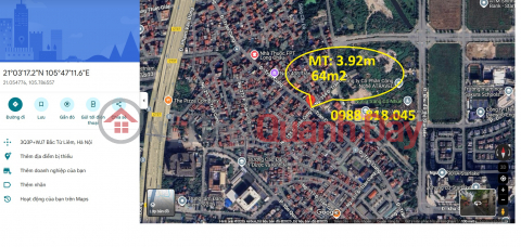 Auction on Tran Cung street, 64m2 x 4 floors, frontage 3.92m, free of charge _0