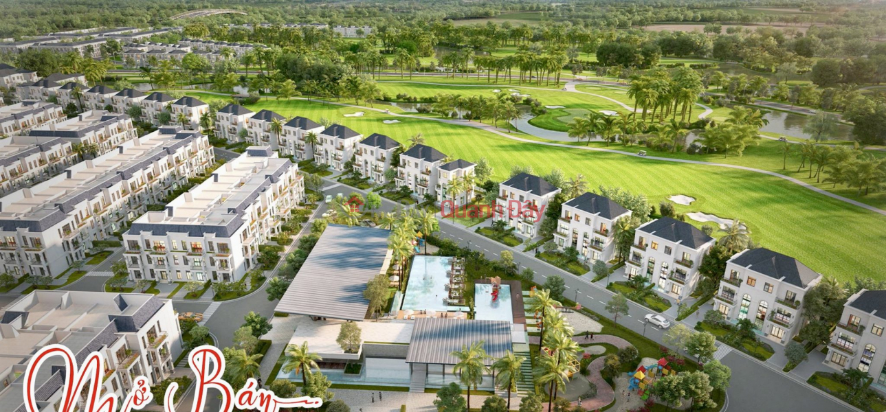 đ 100 tỷ | Dinh thự Long Biên Golf Villas - Diện tích từ 218m - 545m2, 2 mặt tiền 15m, chân cầu Trần Hưng Đạo