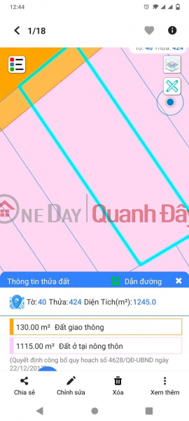 Property Search Vietnam | OneDay | Nhà ở Niêm yết bán BÁN GẤP ĐẤT MẶT TIỀN KCN LONG ĐỨC-AN PHƯỚC Tại Long Thành, Đồng Nai