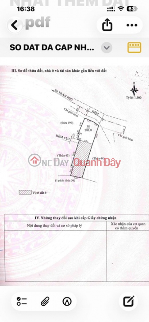 HOUSE AND LAND FOR SALE ON TRAN PHU STREET, WARD 3, DA LAT CITY, LAM DONG PROVINCE. _0