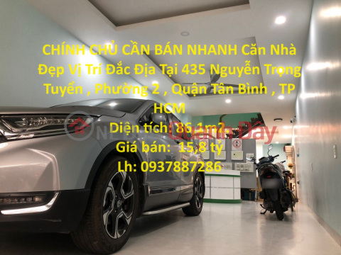 CHÍNH CHỦ CẦN BÁN NHANH Căn Nhà Đẹp Vị Trí Đắc Địa Tại Quận Tân Bình , TP HCM _0