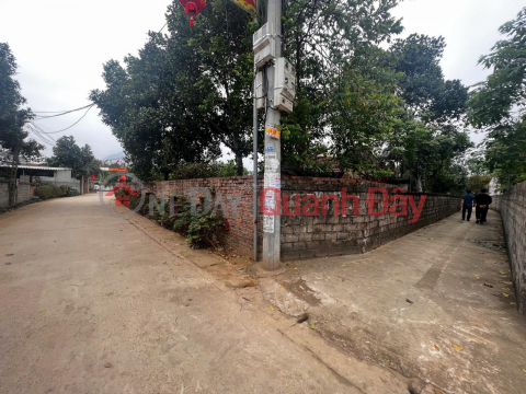 Land for sale at DT 414, Tan Linh Commune, Ba Vi, Hanoi, 10 million \/ m2, 300m2 corner lot with 2 street frontages _0