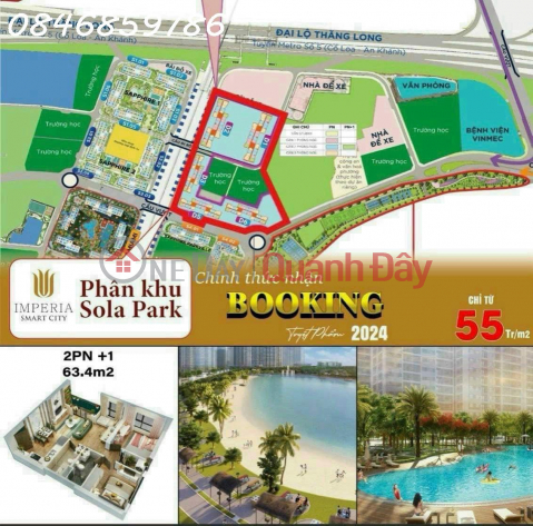 Open for sale Imperia Sola Park Vin Smart City urban area, area 28-80m2, price from 55 million\/m2. HTLS 0% 24T-0846859786 _0