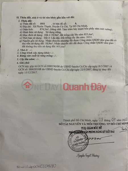 Property Search Vietnam | OneDay | Residential | Sales Listings OWNER Needs to Quickly Sell Residential Land Lot with 2 Frontages on Vo Van Dieu Street in Cu Chi District, Ho Chi Minh City