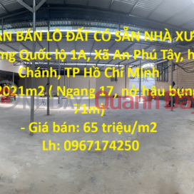 CHÍNH CHỦ CẦN BÁN LÔ ĐẤT CÓ SẴN NHÀ XƯỞNG (1.500 M2) TẠI Trung tâm huyện Bình Chánh _0