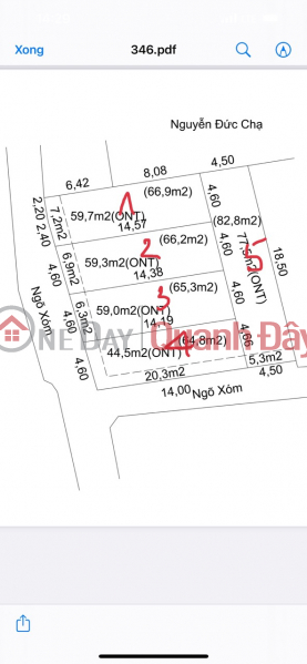 Open for sale a cluster of 5 modern lots, Chuong My, Hanoi - area from 65-82m2 - car parking at the door Sales Listings