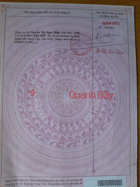 LAND FOR SALE AT GOOD PRICE – MINH LUONG, CHAU THANH, KIEN GIANG (New An Giang) _0