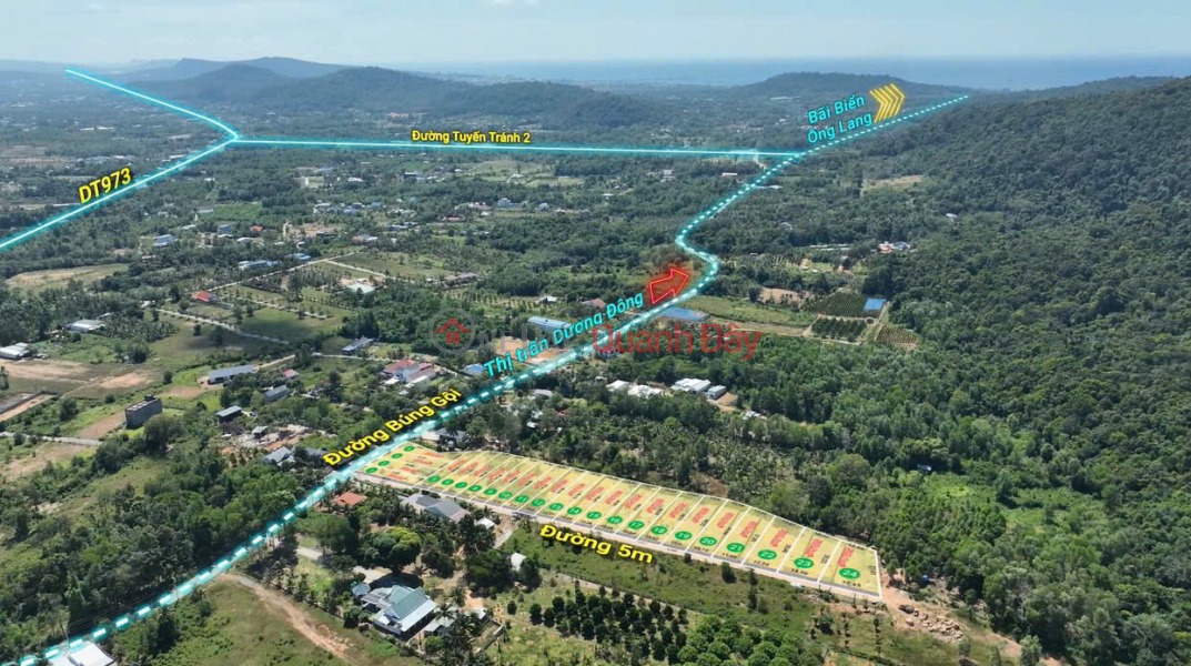 Property Search Vietnam | OneDay | Residential | Sales Listings | Land for sale in Cua Duong, Phu Quoc, Kien Giang, 2.5 billion, 500m2, contact 0832865116