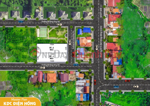 Land for sale 98m2 Dien Hong near Lac Thanh market, Hung Vuong street _0