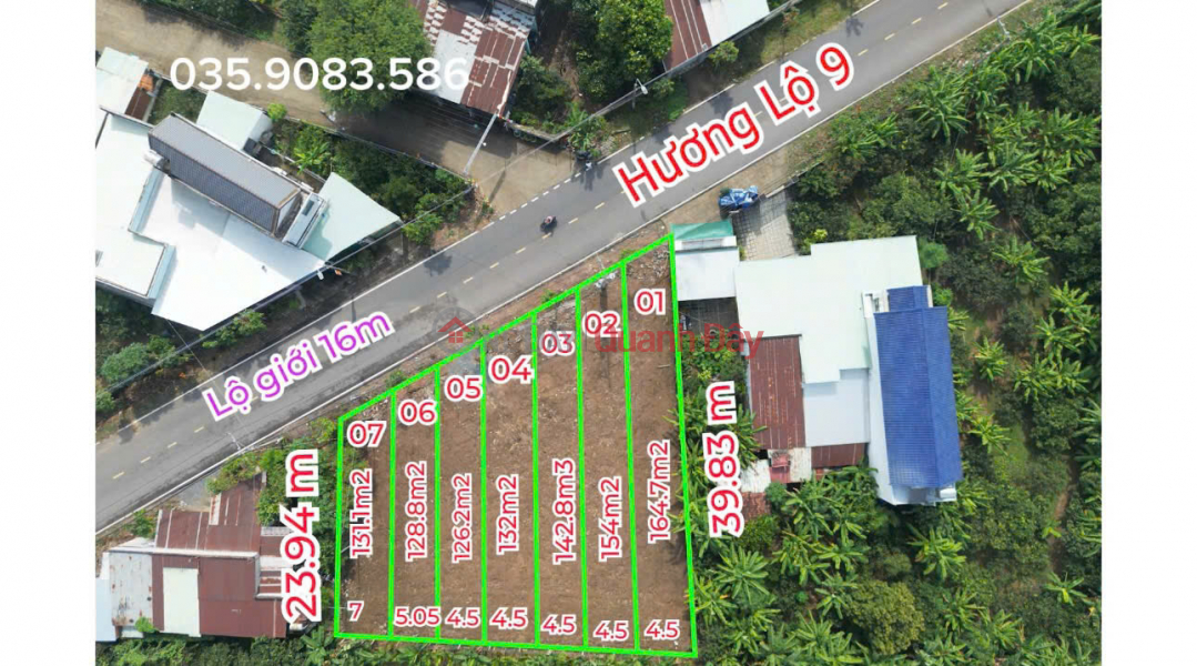 Property Search Vietnam | OneDay | , Niêm yết bán, MỞ BÁN 50 nền đất mặt tiền đường gần KDL Bửu Long Giá F0 chưa qua đầu tư chỉ 499TR