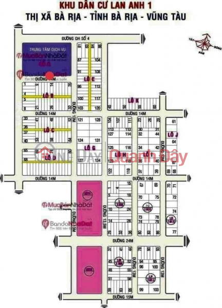 The land is located on the main axis of lan anh 1 street, Hoa Long commune, Ba Ria city Sales Listings