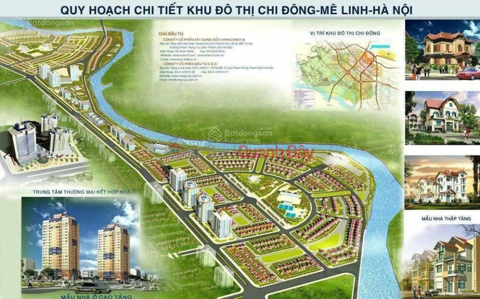 đ 8,82 tỷ Chính chủ bán nhà vườn đất thổ cư NV55-L09 KĐT Chi Đông, Xã Quang Minh, Hà Nội