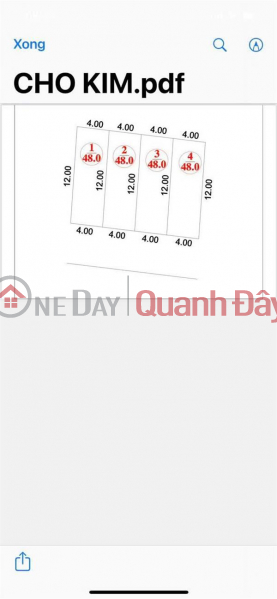 Property Search Vietnam | OneDay | Residential Sales Listings | Super product 48m2 Kim Xuan Non Market Dong Anh Hanoi Front road is 8m wide