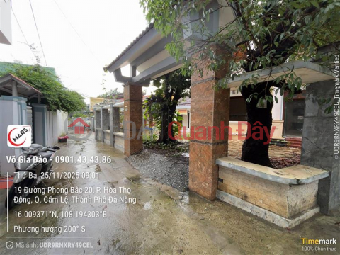 Owner needs to sell 350m2 of land in Phong Bac 20 alley, Cam Le, Da Nang. _0