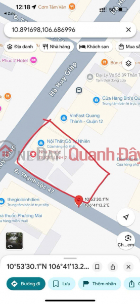 đ 47,22 tỷ Bán đất sẵn xưởng đang cho thuê tại mặt đường Hà Huy Giáp - Quận 12 - TP. Hồ Chí Minh