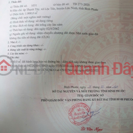 ĐẤT ĐẸP – GIÁ TỐT – CHÍNH CHỦ CẦN BÁN LÔ ĐẤT Ấp Thạnh Tây-Lộc Tấn- Lộc Ninh -Bình Phước _0