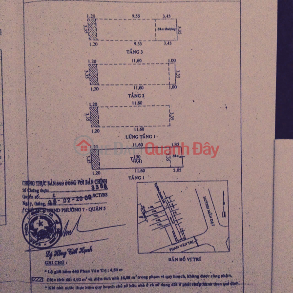 NHÀ ĐẸP – GIÁ TỐT –CHÍNH CHỦ CẦN BÁN NHÀ TẠI 440/7, Đường Phan Văn Trị, P.7, Quận 5, TP.HCM | Việt Nam | Bán đ 9 tỷ