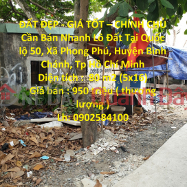 BEAUTIFUL LAND - GOOD PRICE - GENERAL FOR SALE Quick Land Lot In Binh Chanh District, HCMC _0