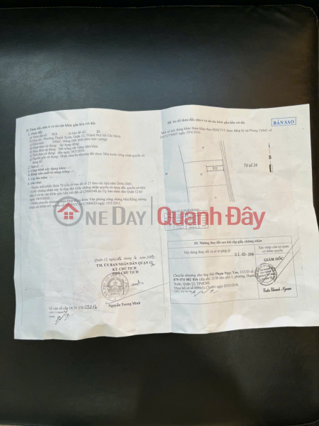 đ 1.6 Billion, OWNER SELLING agricultural land, with land title certificate, zoned for urban residential use - Thanh Xuan Ward, District 12, Ho Chi Minh City
