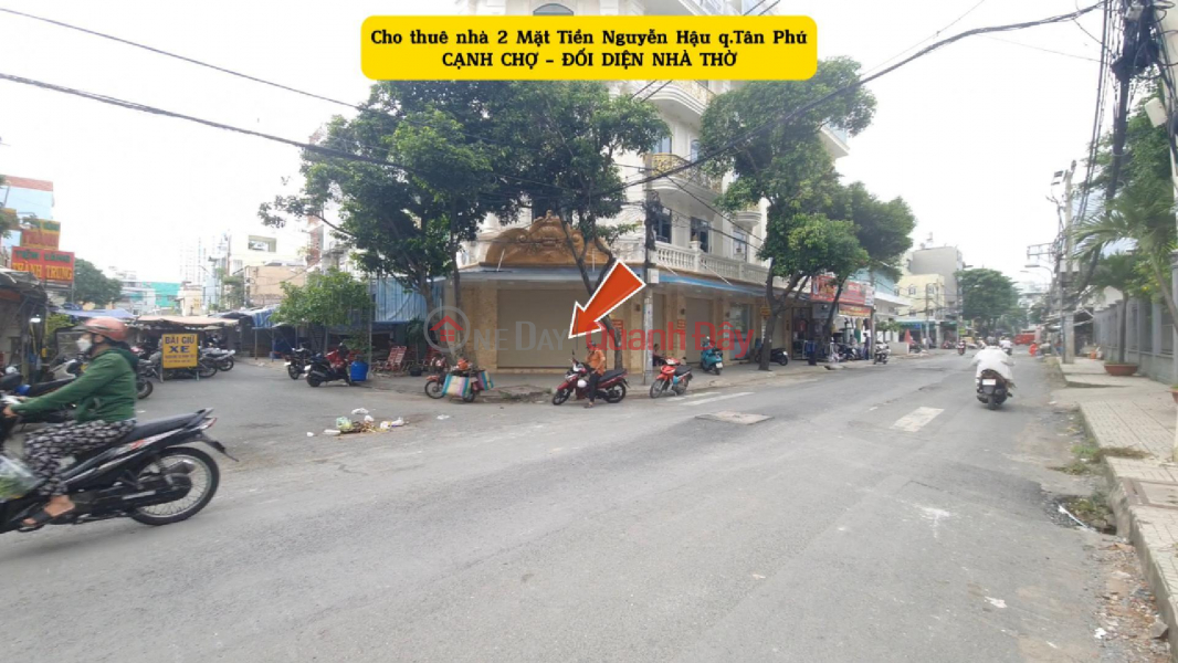 Cho thuê nhà 2 Mặt Tiền Nguyễn Hậu 60m² - NGANG 12M - NGAY CHỢ Niêm yết cho thuê