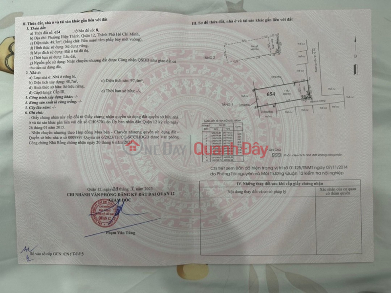 Property Search Vietnam | OneDay | Residential Sales Listings | HOT!!! HOUSE By Owner - Good Price - 2-front House For Sale In Hiep Thanh Ward, District 12, Ho Chi Minh City,