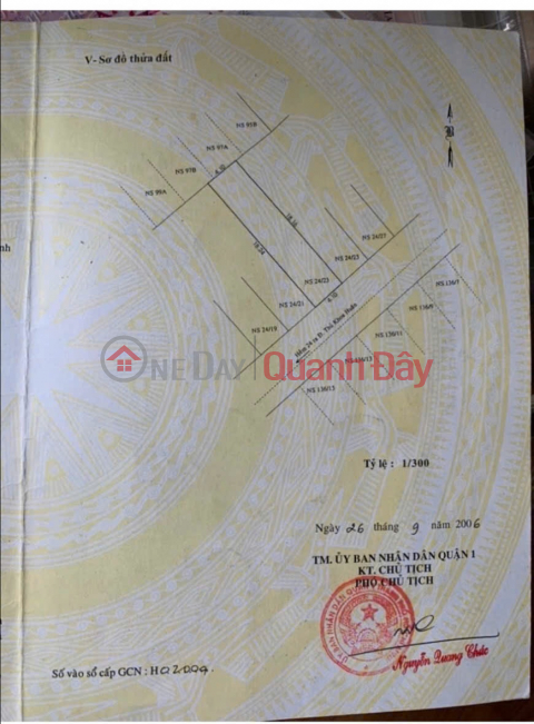 Chính Chủ Bán Hxh Thủ Khoa Huân, P. Bến Thành, Q.1. Dt: (4.1 X 18.2m),Chỉ 20 Tỷ, Tell: O911.16O.692 _0