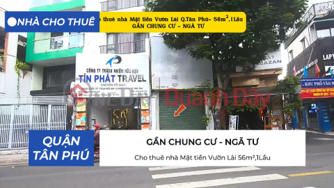 House for rent on Vuon Lai Street, Tan Phu District, 56m², 1 floor - 15 million VND. _0