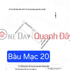 BÁN ĐẤT BÀU MẠC 20 – Kẹp lối thoát hiểm 1m - ĐỐI DIỆN CÔNG VIÊN _0