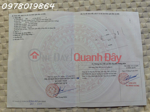 HOT HOT HOT- RA HÀNG SIÊU PHẨM LÔ GÓC GIÃN DÂN THỊ TRẤN VƯƠNG tại TIÊN LỮ HƯNG YÊN LÕI KCN _0