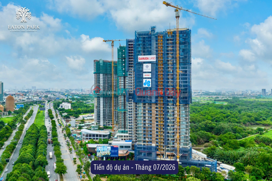 đ 9.9 Billion | Selling a 1-bedroom apartment, high floor with stunning views in building A4 of Eaton Park project, District 2, Ho Chi Minh City.