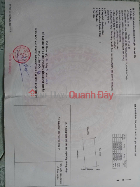 PRIME LAND - GOOD PRICE - URGENT SALE OF LAND SUITABLE FOR PERENNIAL CROPS IN TAN PHUOC COMMUNE, LAGI TOWN, BINH THUAN PROVINCE _0