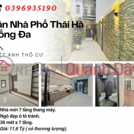 Bán nhà Phố Thái Hà, Mặt Tiền Rộng, Thang Máy Xịn, 36mx7T, Giá: 11.6 Tỷ, Lh: 0396935190. _0