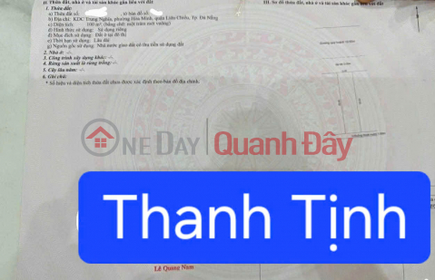 Bán đất đường 10,5m Thanh Tịnh - Gần bên xe TTTP _0