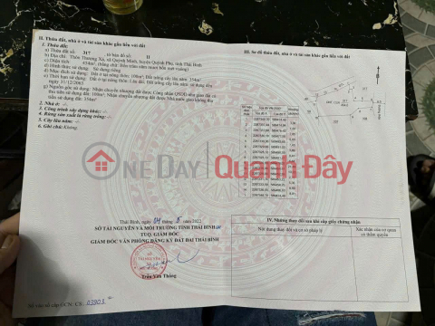 Owner Needs to Sell a Plot of Land in Quynh Minh - Quynh Phu - Thai Binh (Now Minh Tho Commune, Hung Yen Province) _0