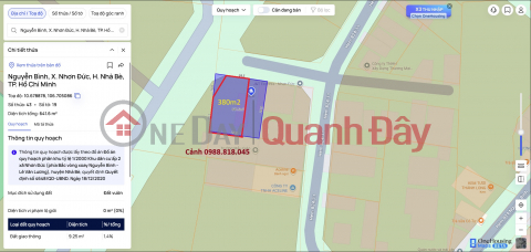Bán đất 380m2 đường Nguyễn Bình, xã Nhơn Trạch, Nhà Bè, TP Hồ Chí Minh _0