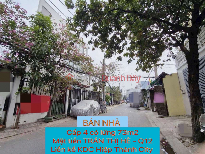 Property Search Vietnam | OneDay | Nhà ở | Niêm yết bán, Bán nhà cấp 4 có lửng 73m2 mặt tiền Trần Thị Hè Q12 ,liền kề Hiệp Thành City ,4 TỶ NHỈNH 0932030061