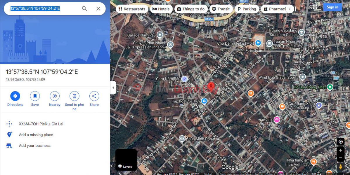 Property Search Vietnam | OneDay | Residential Sales Listings | Selling 163.8m2 of Land in Alley of Hoang Sa Street - 6m Wide in Ia Kring, Pleiku City. Owner's Red Book