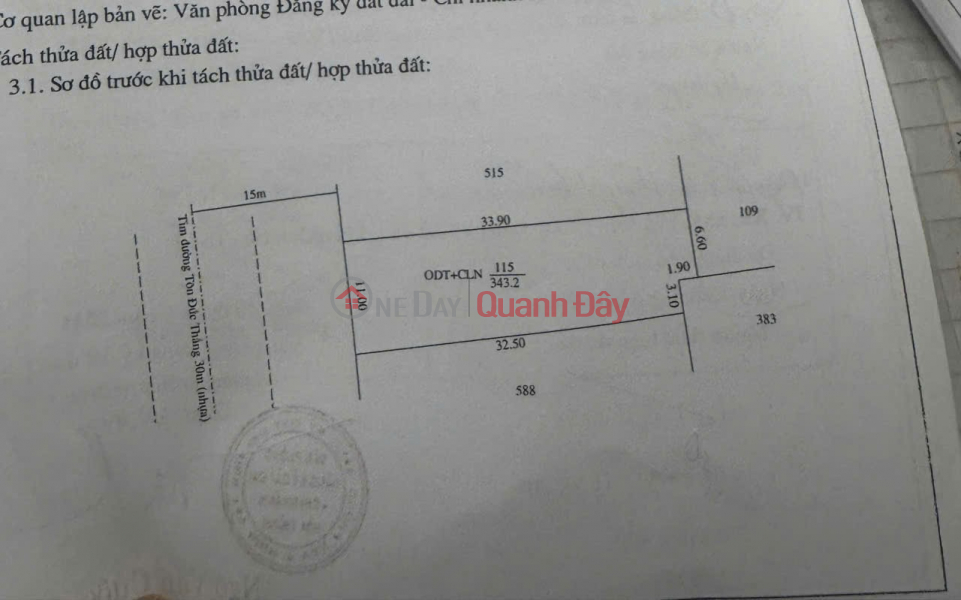 đ 6.6 Billion | Owner Needs to Sell House and Land with 11m Frontage on Ton Duc Thang Street, Long Thanh Trung, Hoa Thanh, Tay Ninh