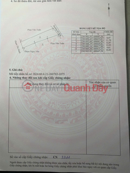 ĐẦU TƯ LÀ SINH LỜI - ĐẤT CHÍNH CHỦ Vị Trí An Thanh - Chí Minh - Hải Phòng ( Tứ Kỳ Hải Dương cũ ) Niêm yết bán