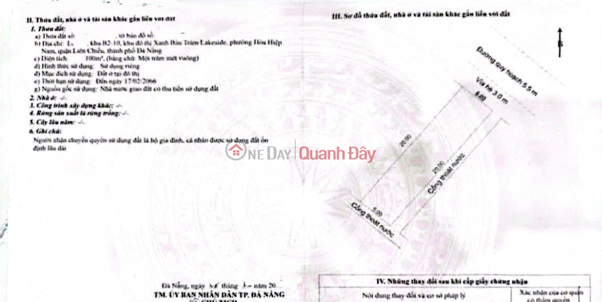 LAND FOR SALE ON TRUNG LAP 16 STREET - Adjacent to a 1m pedestrian walkway Sales Listings
