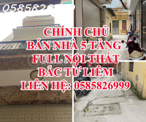 CHÍNH CHỦ BÁN NHÀ 5 TẦNG FULL NỘI THẤT PHÚ DIỄN - BẮC TỪ LIÊM _0