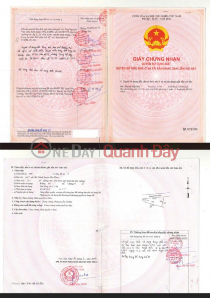 đ 10 triệu, Ngân hàng BIDV thanh lý tài sản Nhà kho mặt tiền QL1A, huyện Thủ Thừa, Long An