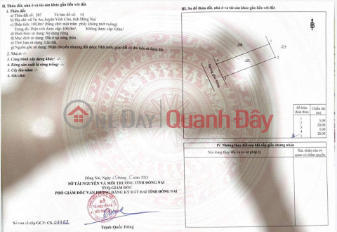 PRIME LAND – GOOD PRICE – OWNER NEEDS TO SELL 2 PLOTS OF LAND in Hamlet 2, Tri An Commune, Vinh Cuu District, Dong Nai Province _0