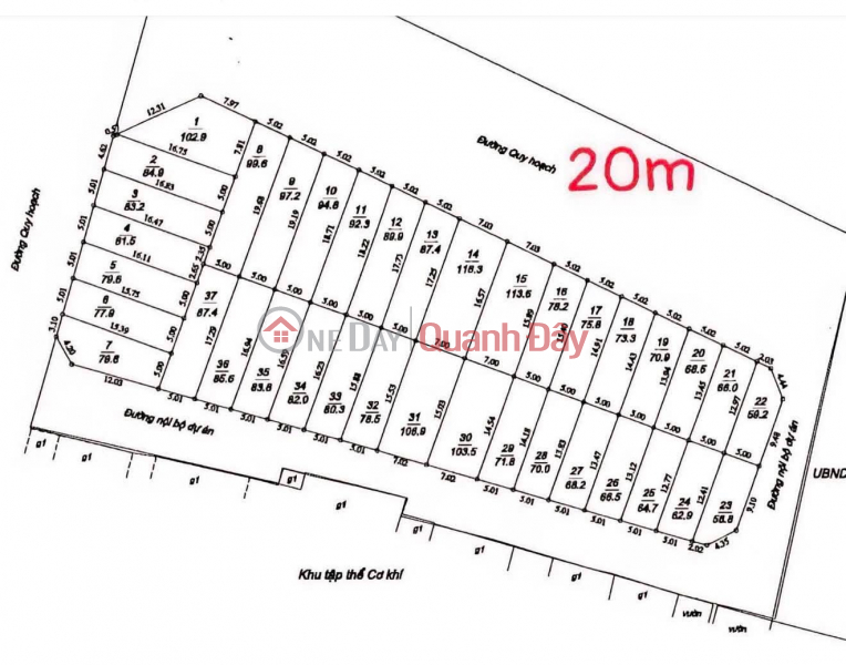 LAND FOR AUCTION IN THON VANG – GIA LAM, ROAD WIDE ENOUGH FOR 2 CARS TO PASS, WITH SIDEWALK, PRICE 105 MILLION VND\\/M² Sales Listings