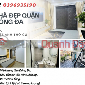 House for sale in Hao Nam Dong Da, District Center, Ba Gac Do Cua, 20mx5T, Price: 5.15 billion, Contact: 0396935190. _0